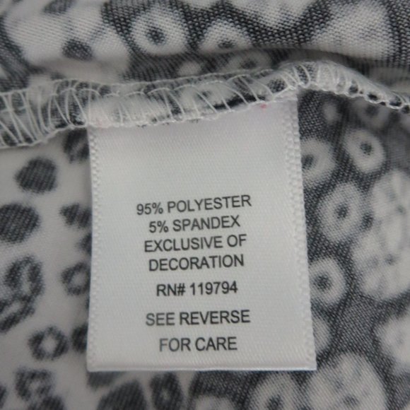 Like New World Unity Stretch Jersey Sleeveless Tassel Black White Ikat Dress S - Picture 12 of 13